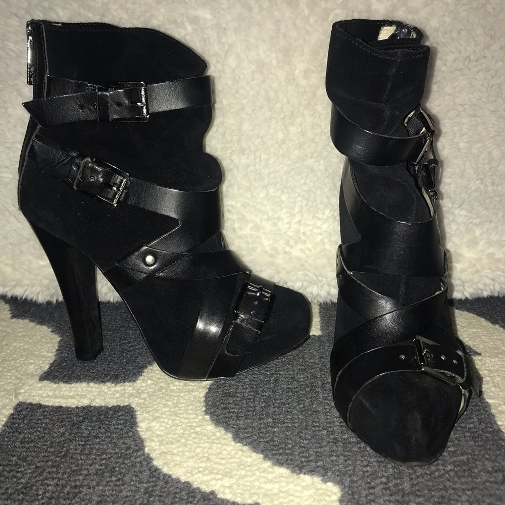 Michael Kors Black Suede Tatum Bootie